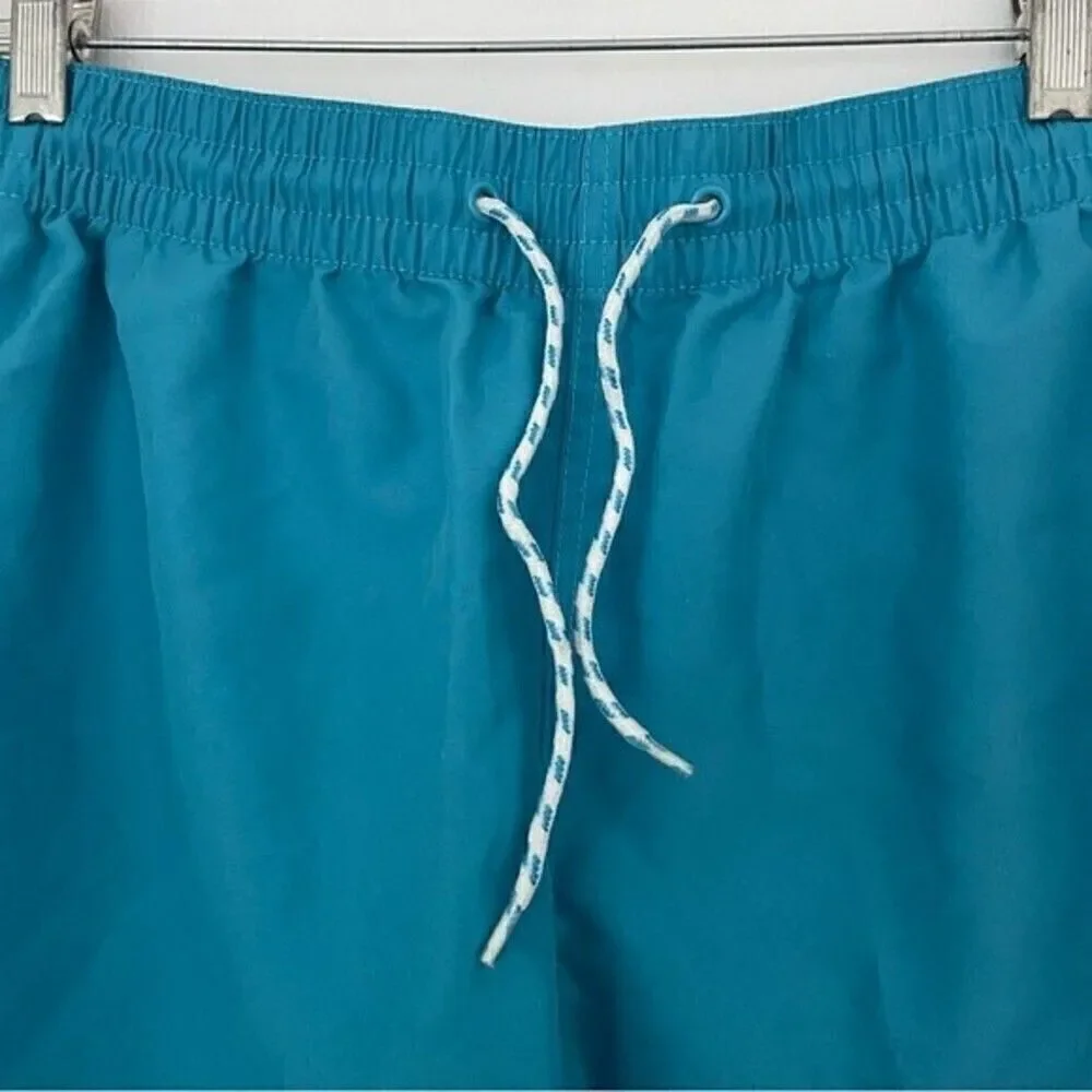 Goodfellow & Co shorts mens bright blue lined swim trucks large new